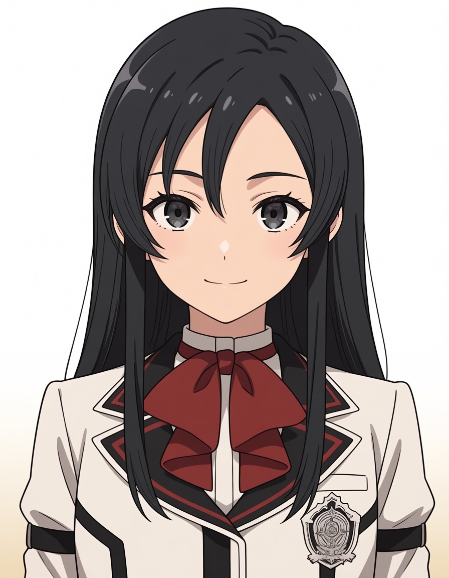 shizuka nanahoshi (mushoku tensei),  long hair,  black hair on Tensor.Art