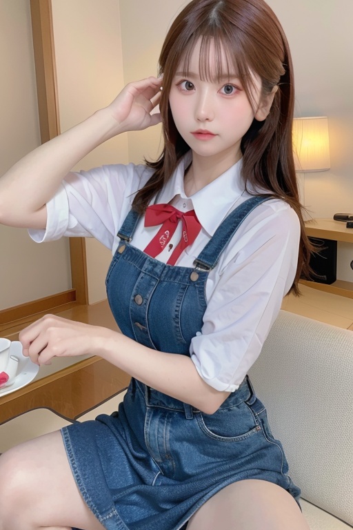 (8k, RAW photo, best quality, masterpiece:1.2), (realistic, photo-realistic:1.37), best quality, ultra high res, restaurant, 1girl, tree, pink rose, flower, solo, ((hair blown by air)) , sitting, pink flower, window, white rose, brown eyes,((wink)), short hair, denim, white shirt, blue jeans, red rose, shorts, head rest, table, vase, (ulzzang-6500-v1.1:0.5),(pureerosface_v1:0.5),photographed with a sony A9M2, sigma 85 f1.4 lens, by Laurence Demaison, <lora:chilloutmixss_xss10:0.6> , <lora:ruki:0.8>
