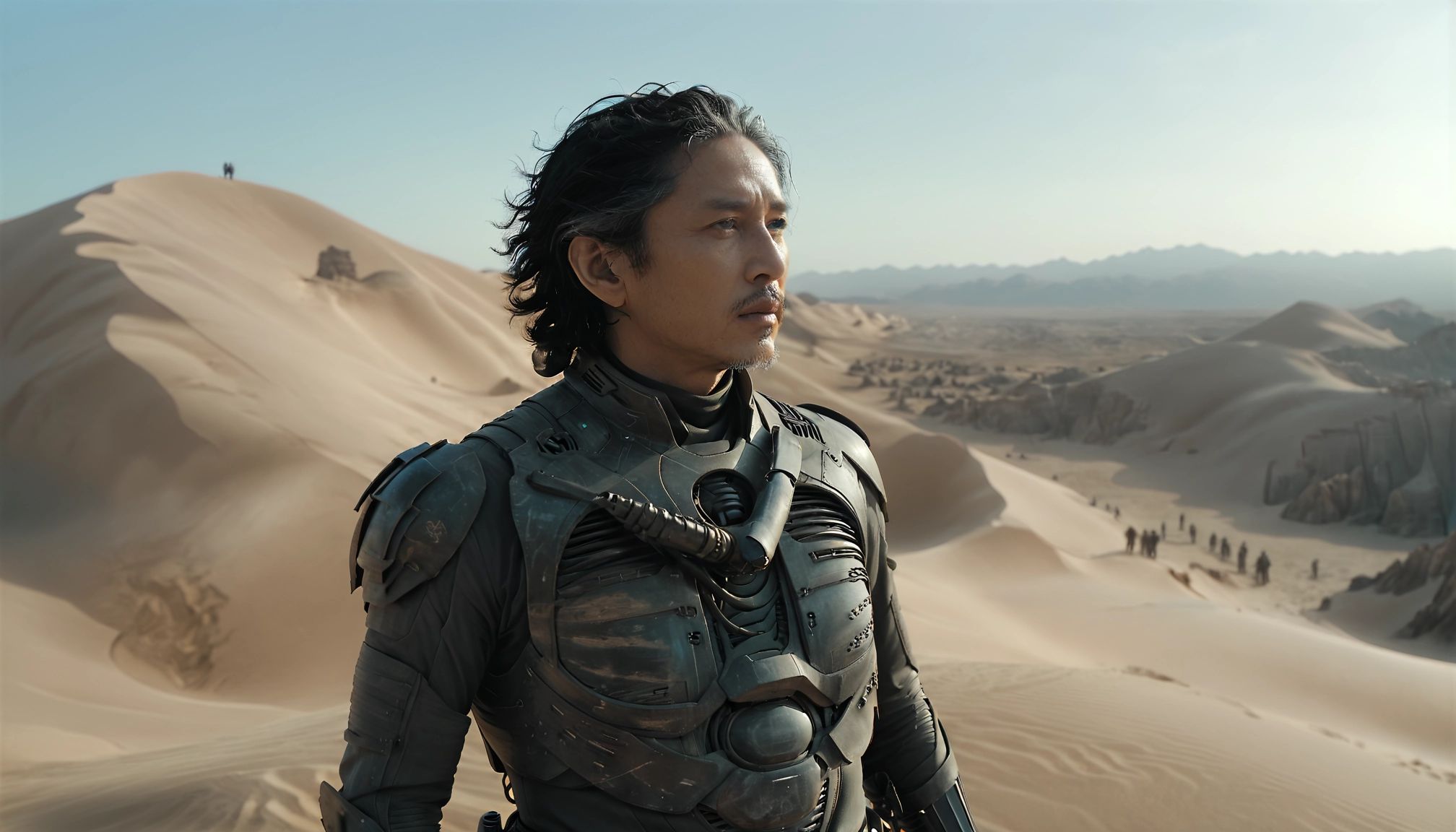sci-fi style cinematic photo dune,  movie,  director denis villeneuve on Tensor.Art