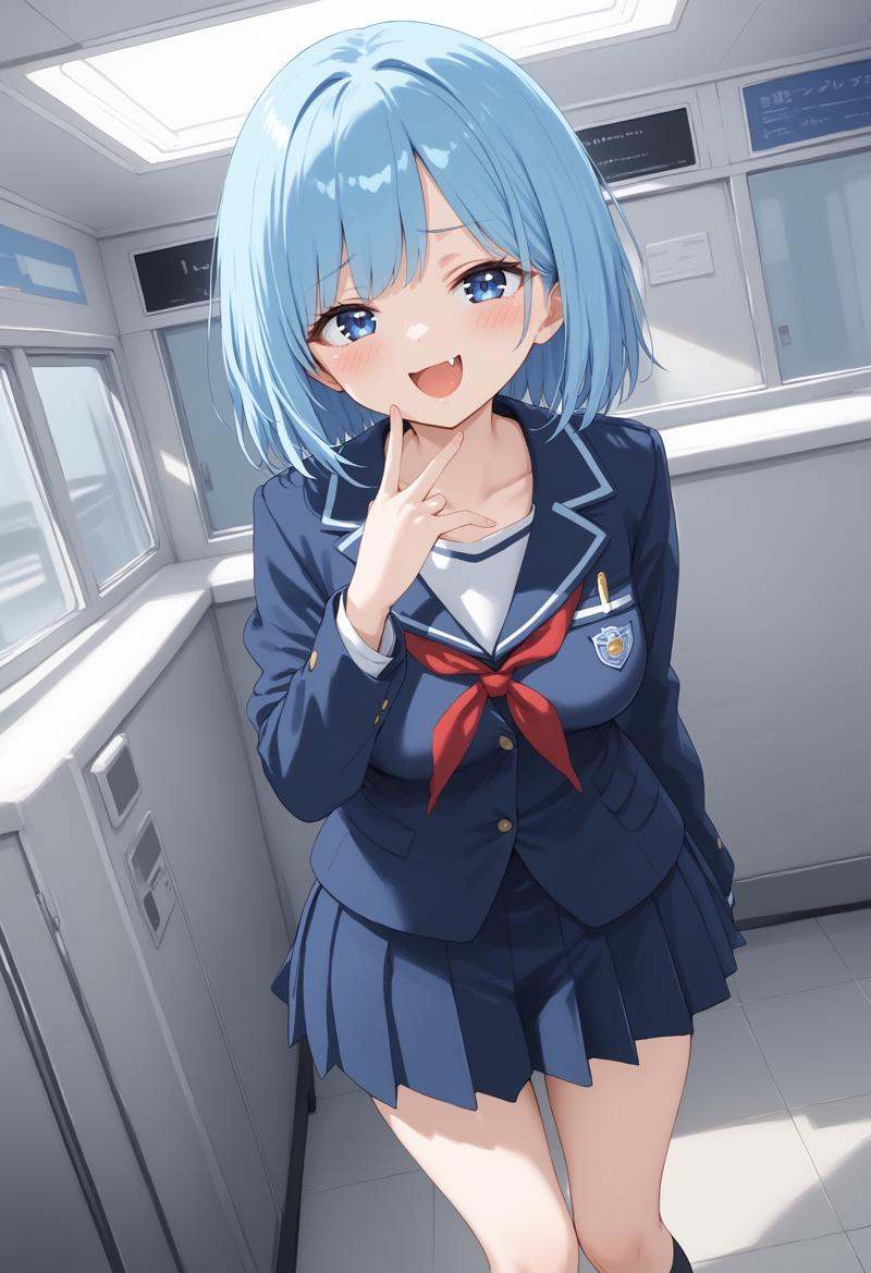 1girl,  medium breasts,  school uniform on Tensor.Art