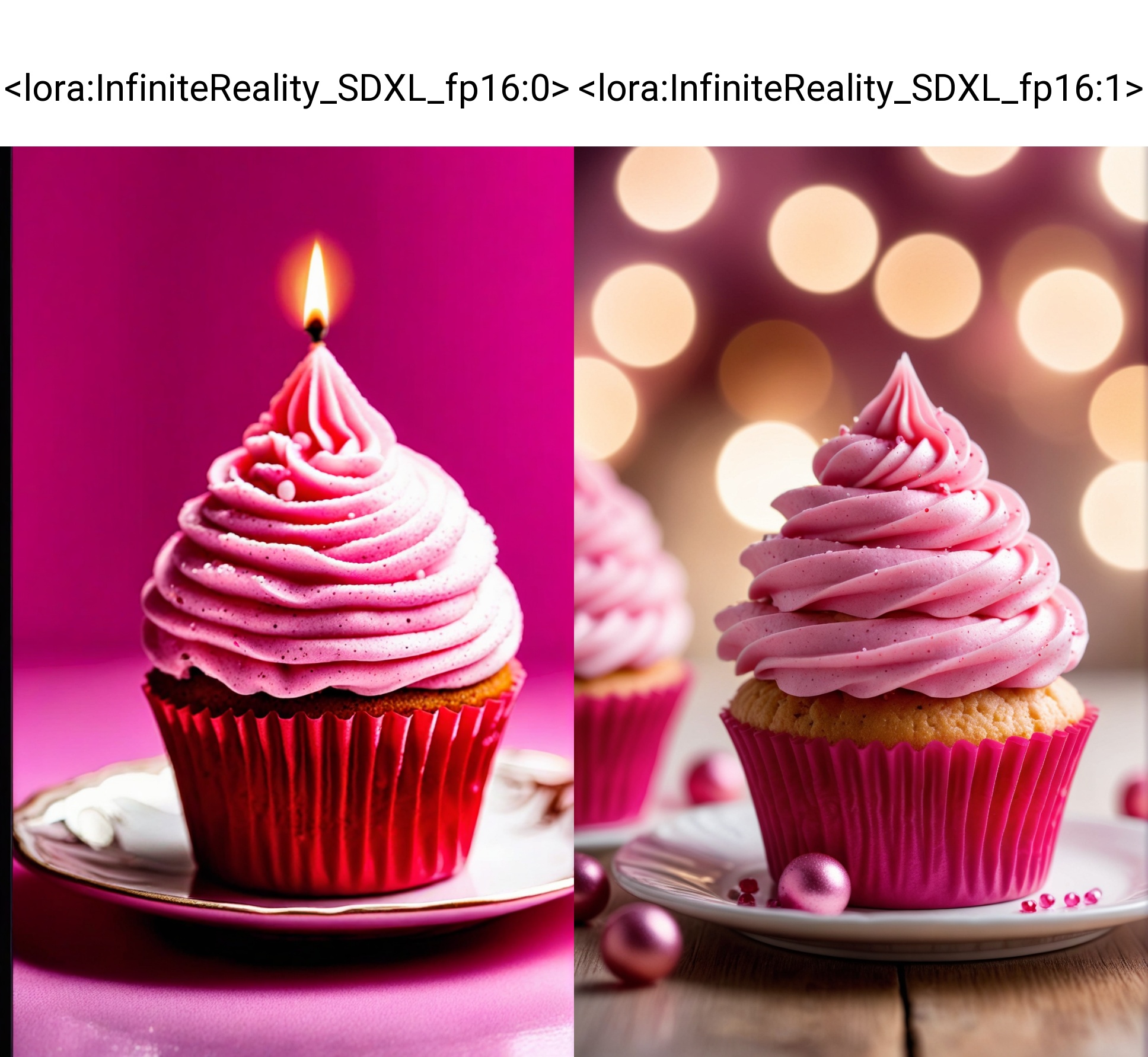 8k,  extremely detailed pink cupcake,  blur background on Tensor.Art