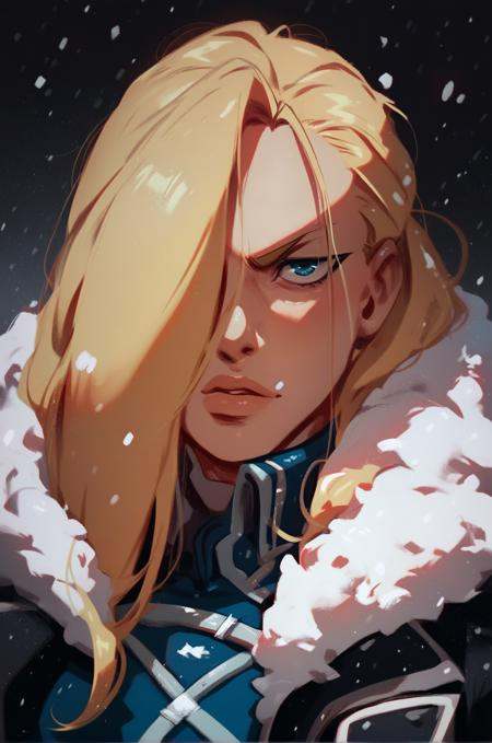 1girl,  ,  olivier_mira_armstrong on Tensor.Art