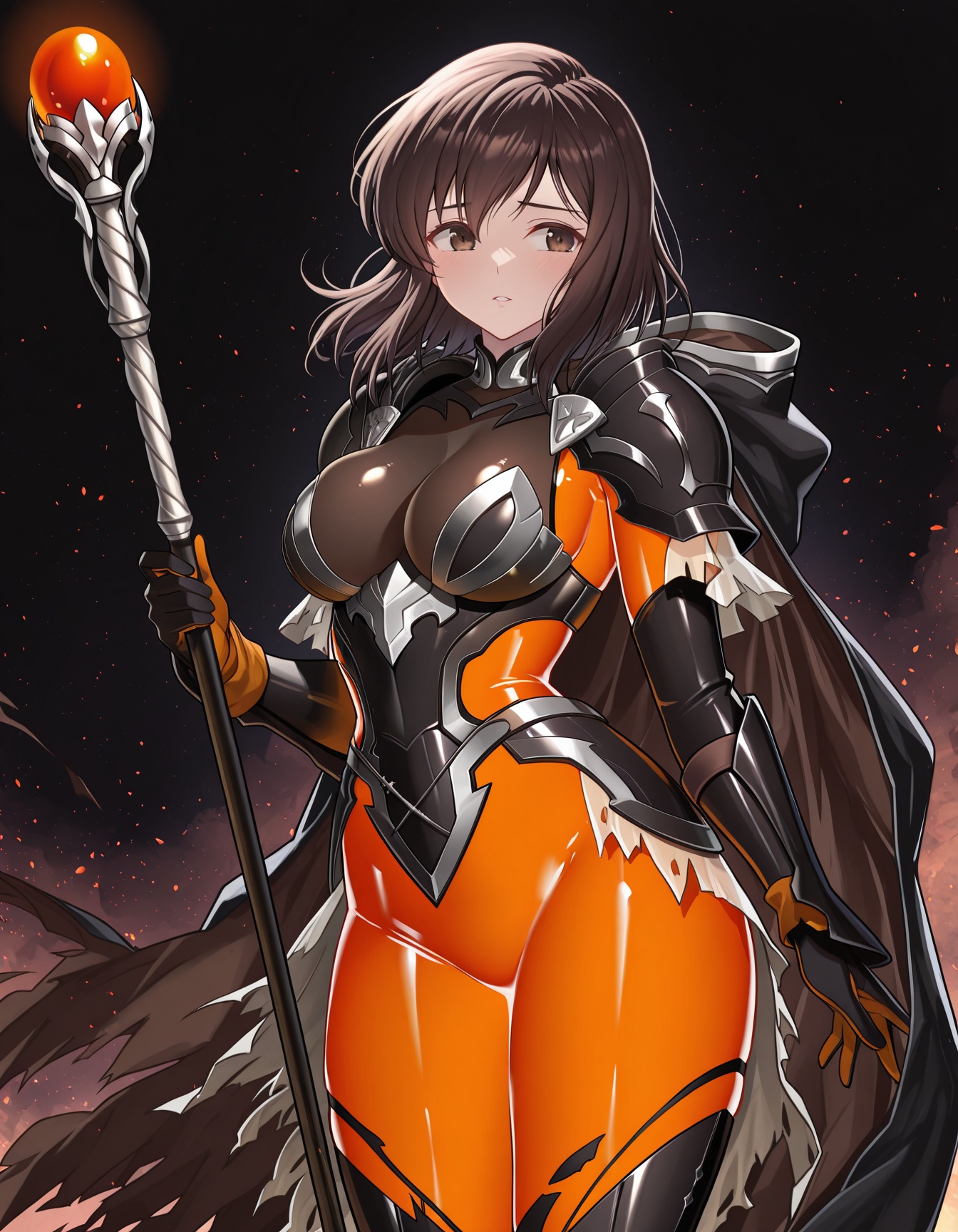 curvy,  HelOutfit,  black armor on Tensor.Art