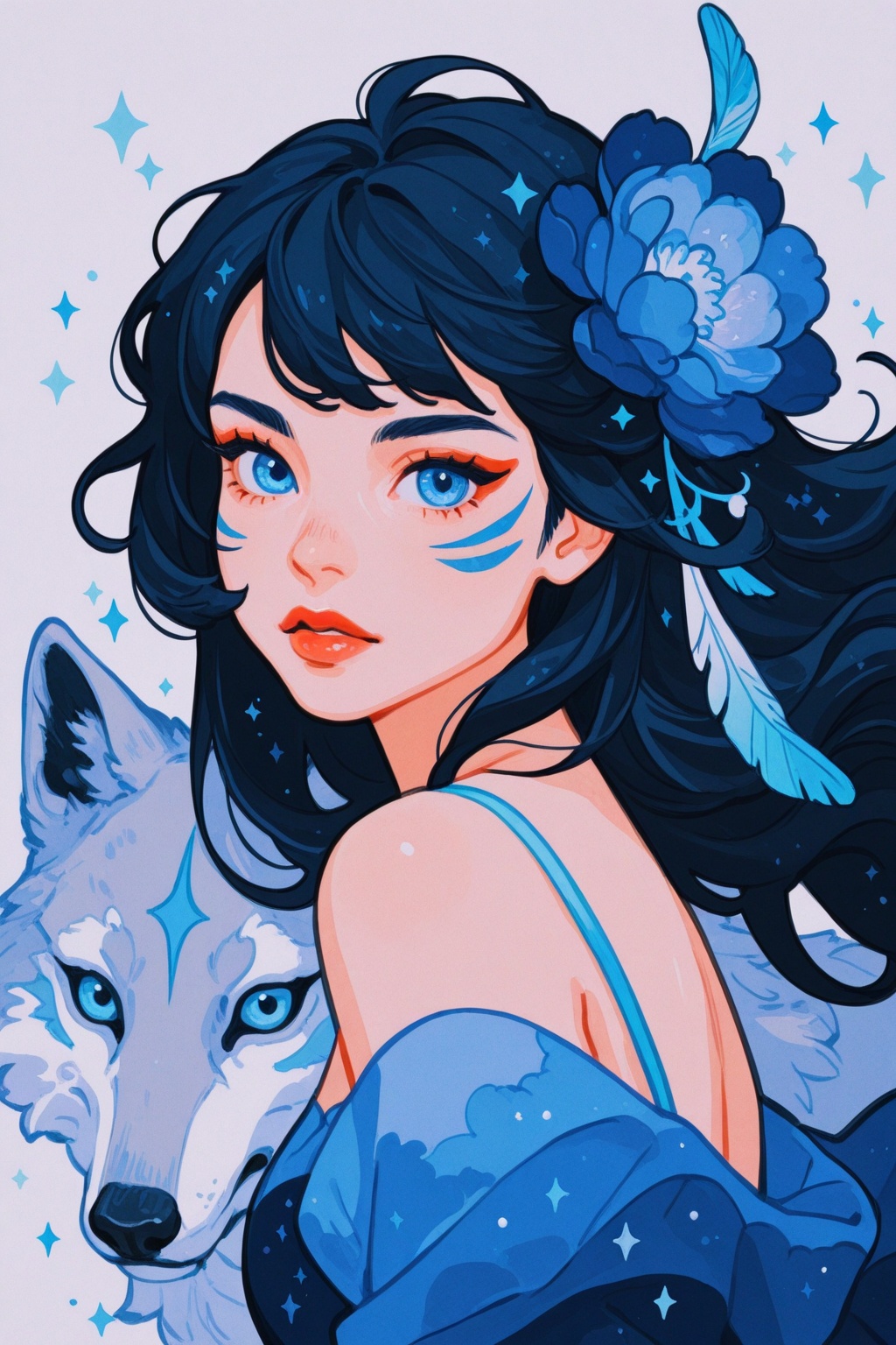 m1yo,  soft pastel illustration,  clean lineart on Tensor.Art