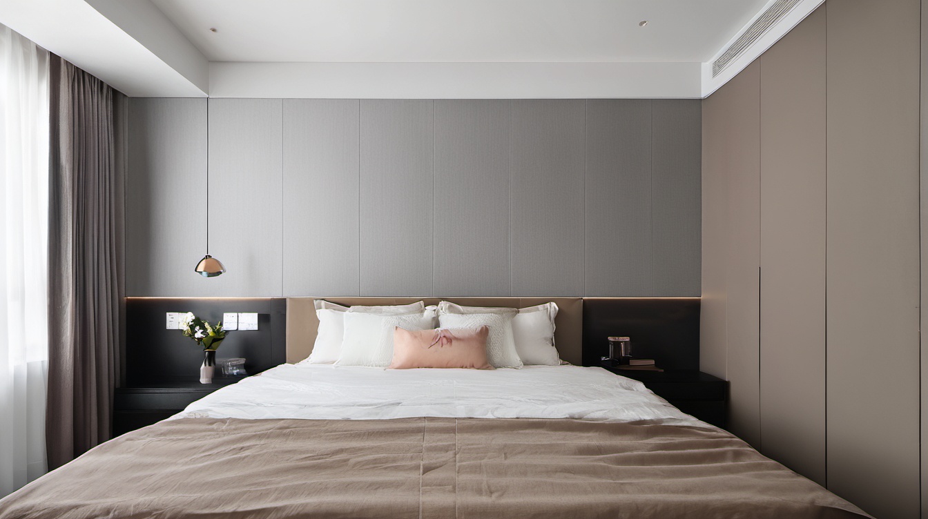 <lora:xiandaijijian XL2.0:1>,xiandai,jijian,indoor,bedroom,floor,bed,curtains,table,chair,bed_sheet,pillow,available light,cup,plant,vase,incredibly absurdres,realistic,