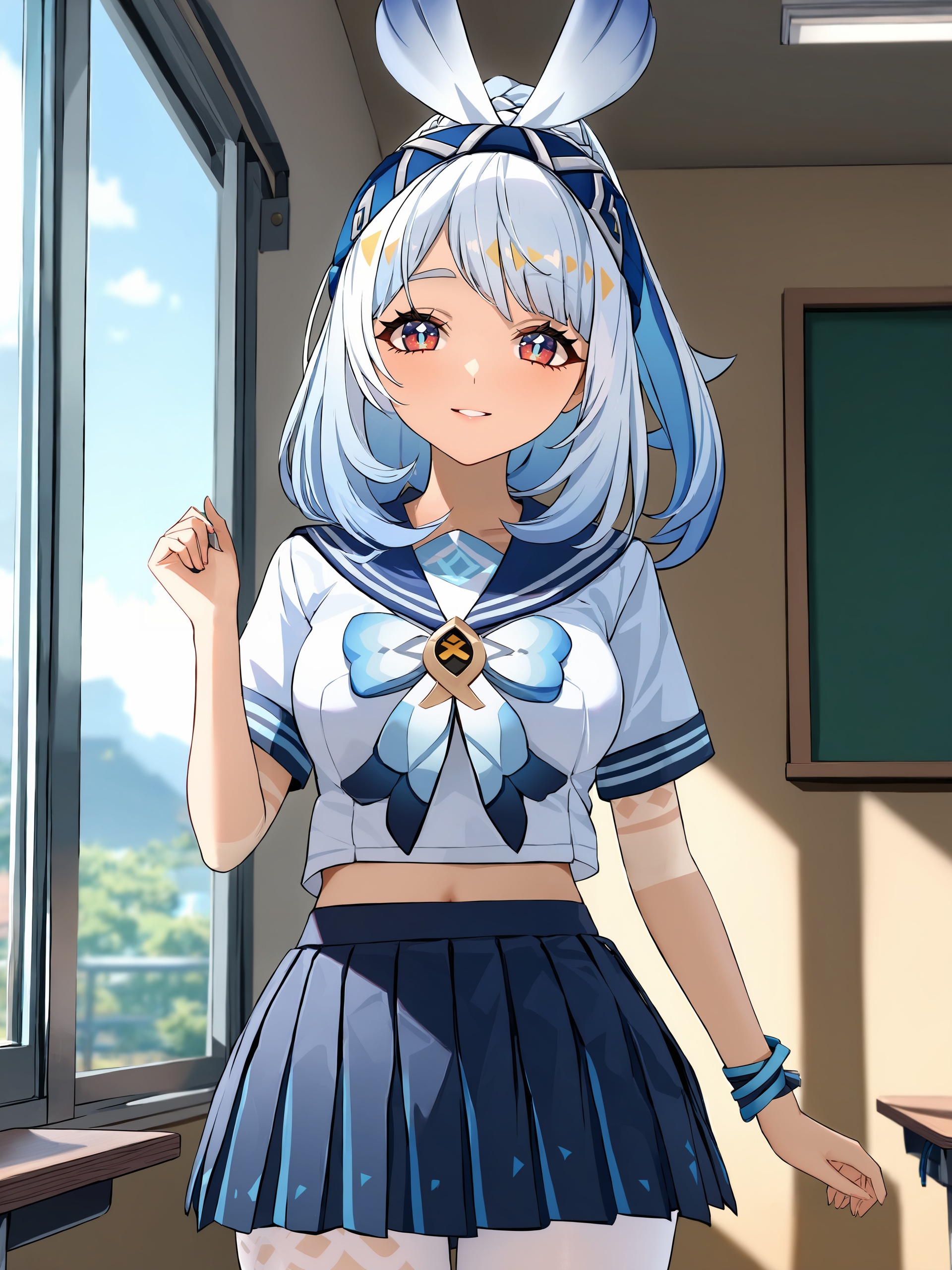 1girl,  mualani \(genshin impact\),  bow hairband on Tensor.Art