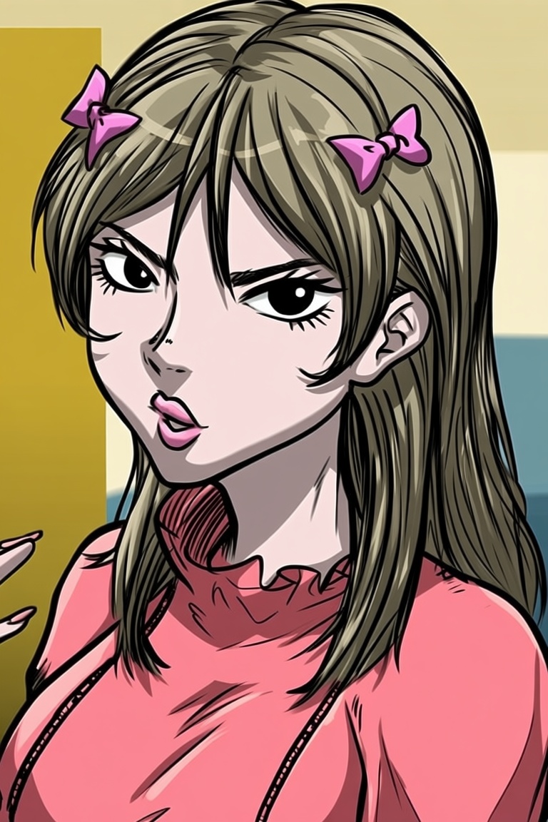 1girl,  long hair,  brown hair on Tensor.Art
