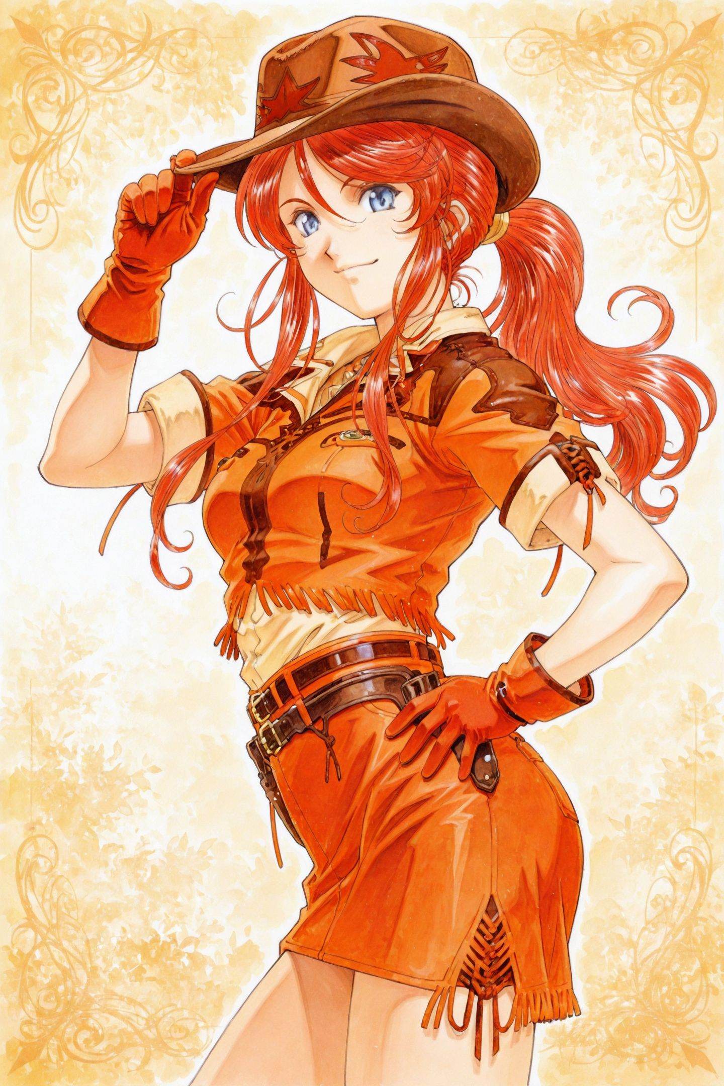 Kousuke Fujishima Style,  Gemini Sunrise,  1girl on Tensor.Art