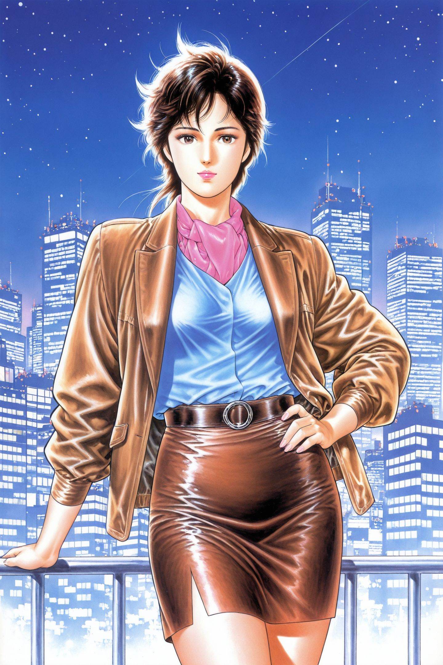 Tsukasa Hojo Style,  Makimura Kaori,  1girl on Tensor.Art