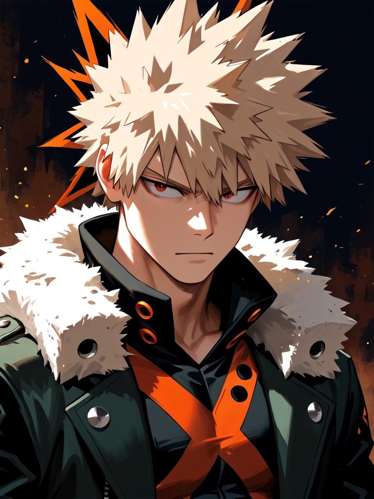 1boy,  bakugou katsuki,  general on Tensor.Art
