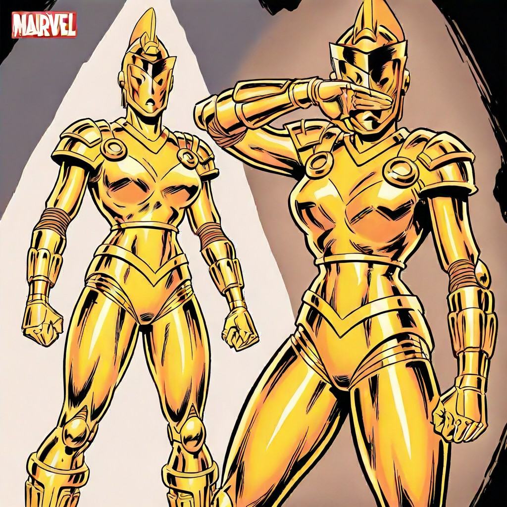 starshine,  full metallic orange armor,  flying in front off on Tensor.Art