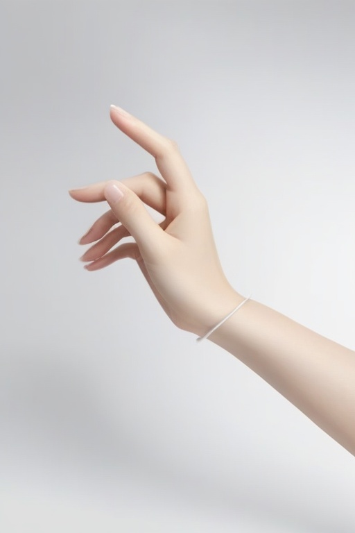 <lora:lora-000003.by_tusi (1):0.9>,nicehand,five fingers,long finger,yes hand, white background, solo, realistic, simple background, close-up, 1other