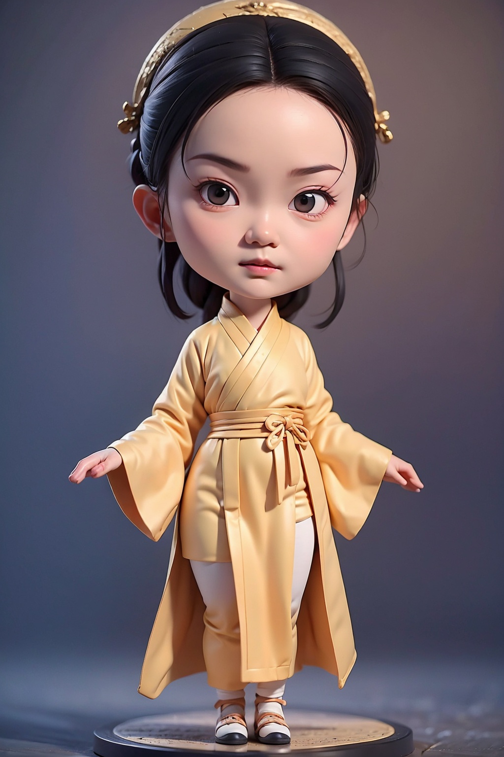 (best quality:1.4),(masterpiece:1.4),(8K:1.4),(extremely detailed:1.4),1girl,(black eyes:1.2),(black hair:1.2),full body,(chibi:1.4),