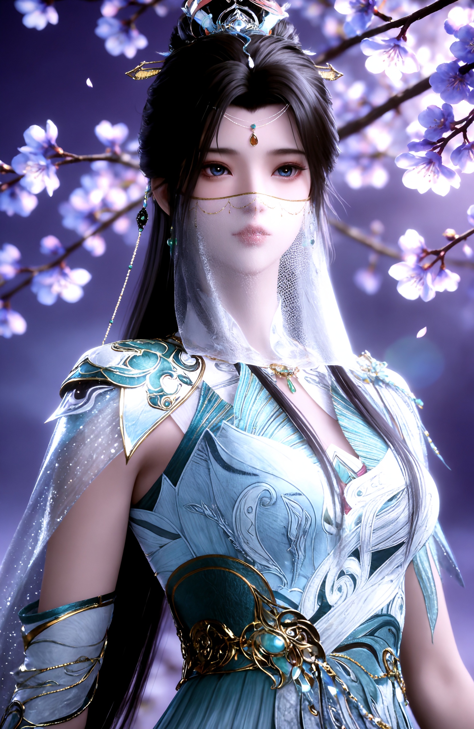 1girl,  long hair,  black hair by 天海TianHai on Tensor.Art