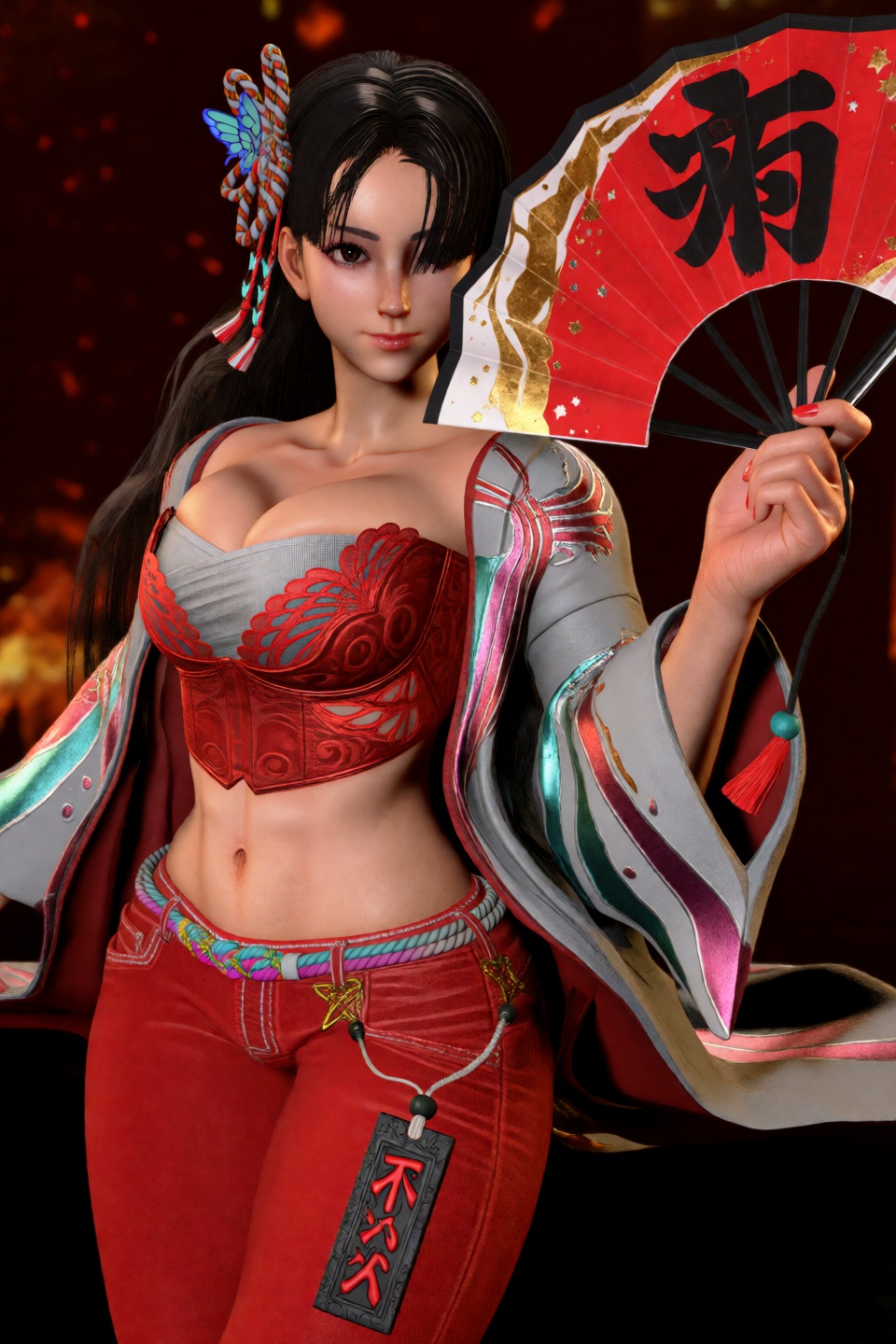 Street Fighter 6 Game Style,  Shiranui Mai's Outfit 3,  Shiranui Mai on Tensor.Art