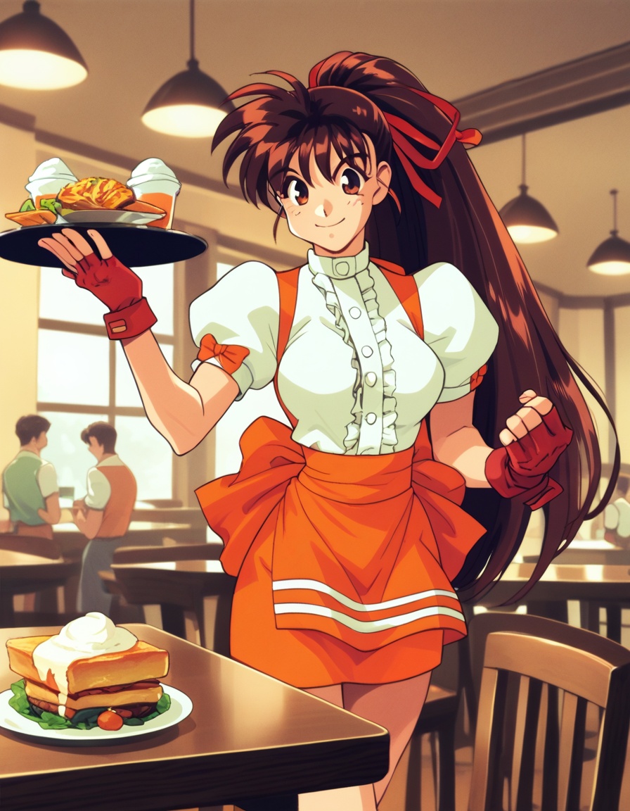 takeuchi yuka,  anna miller,  waitress on Tensor.Art