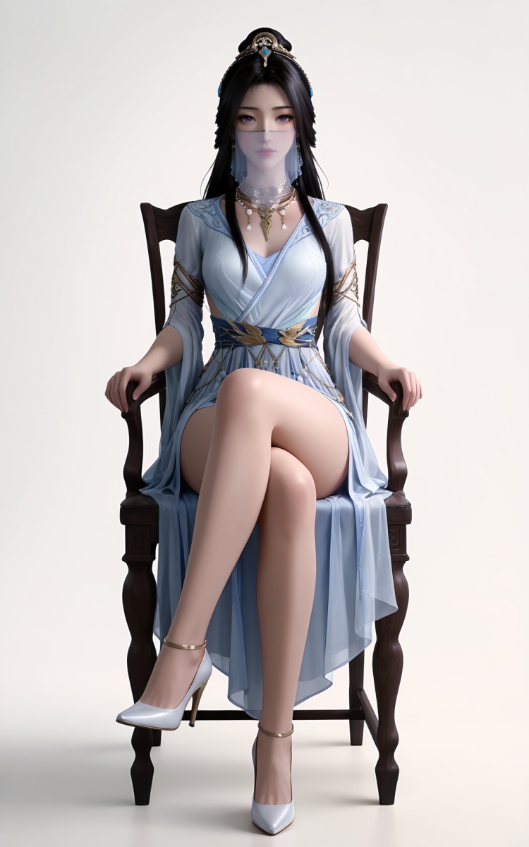 DJ_紫灵-新建模-白衣-凡人修仙传 by DJ大江东去 on Tensor.Art