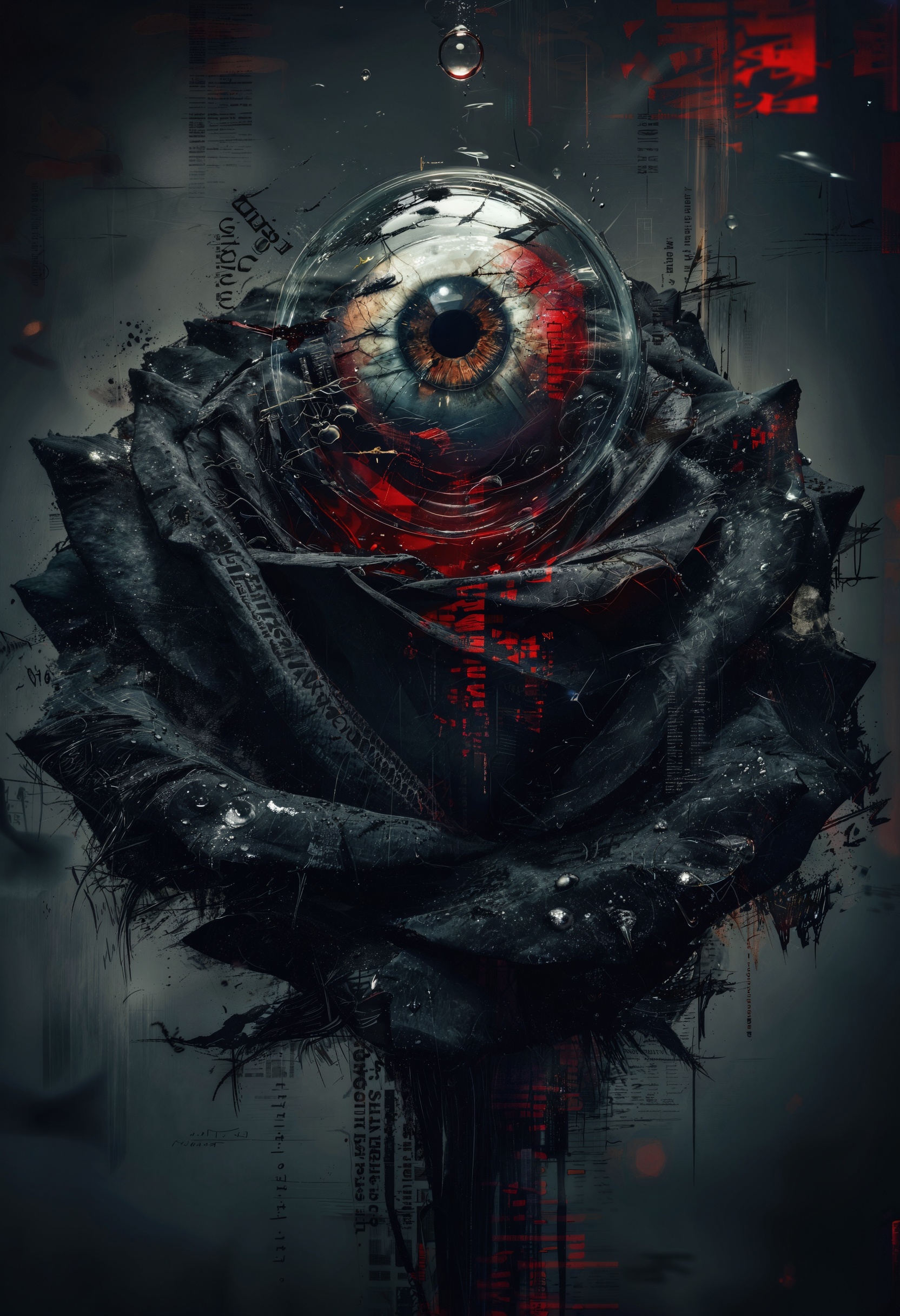 bo-abyss,  hyperrealistic photograph / cgi render,  dark apocalyptic cyberpunk on Tensor.Art