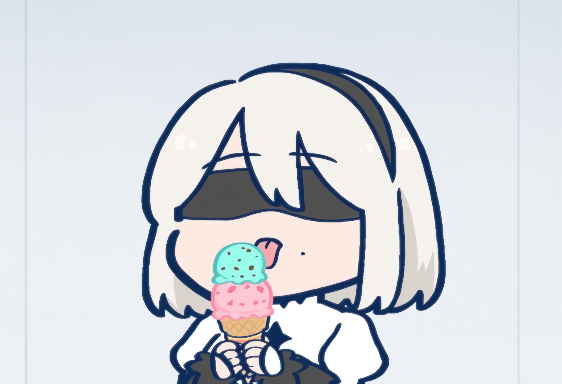 chibi wakaranai,  2b,  mole under mouth on Tensor.Art
