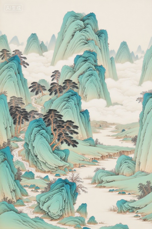 F.1国风系列中国水墨画 by 星美AIGC-Fine on Tensor.Art