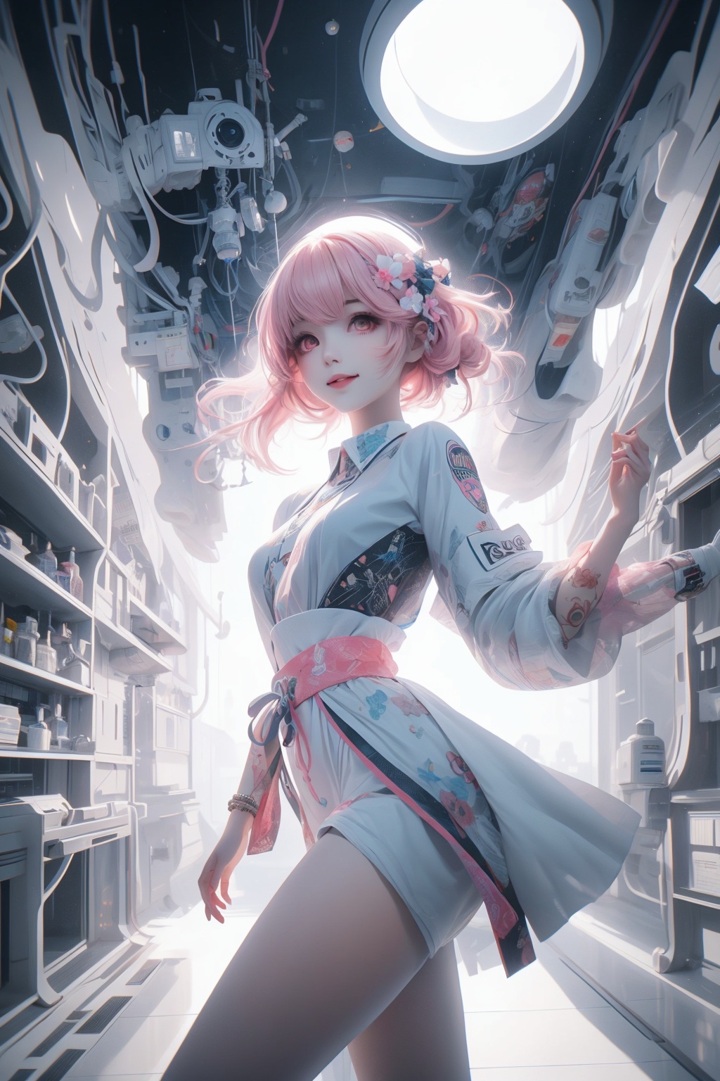 best quality,  pink hair,  masterpiece on Tensor.Art
