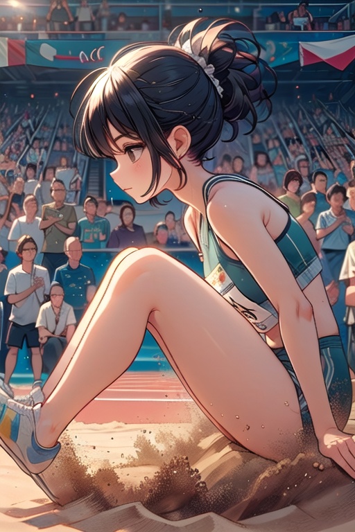 ((long jump)),  ((sand pit)),  ((dust)) on Tensor.Art