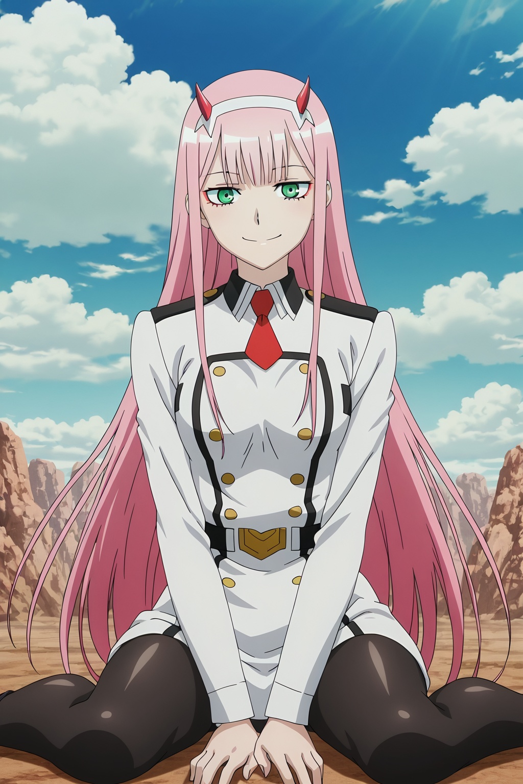 zero two,  1girl,  solo on Tensor.Art