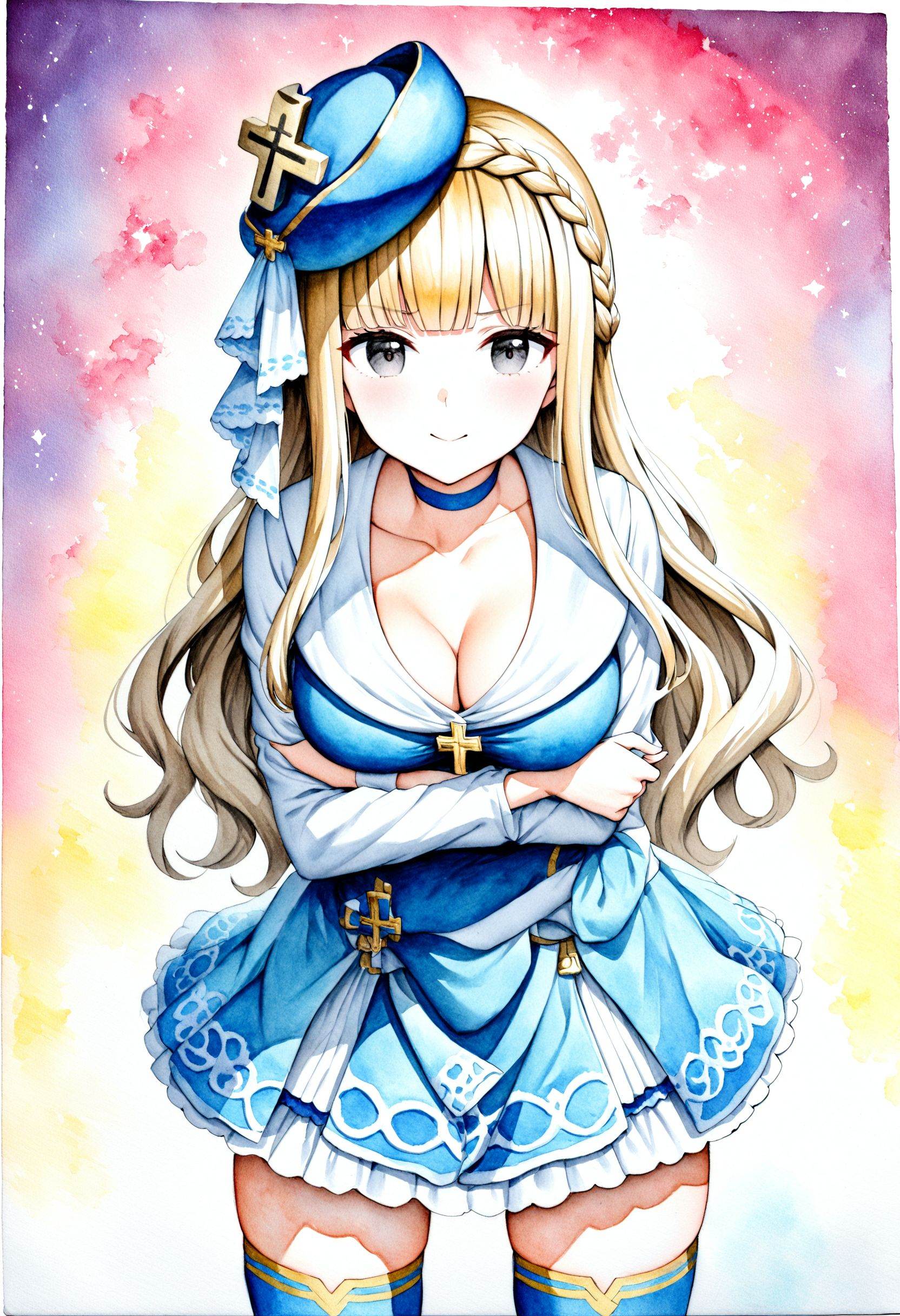 1girl,  zettai ryouiki,  looking to the side on Tensor.Art