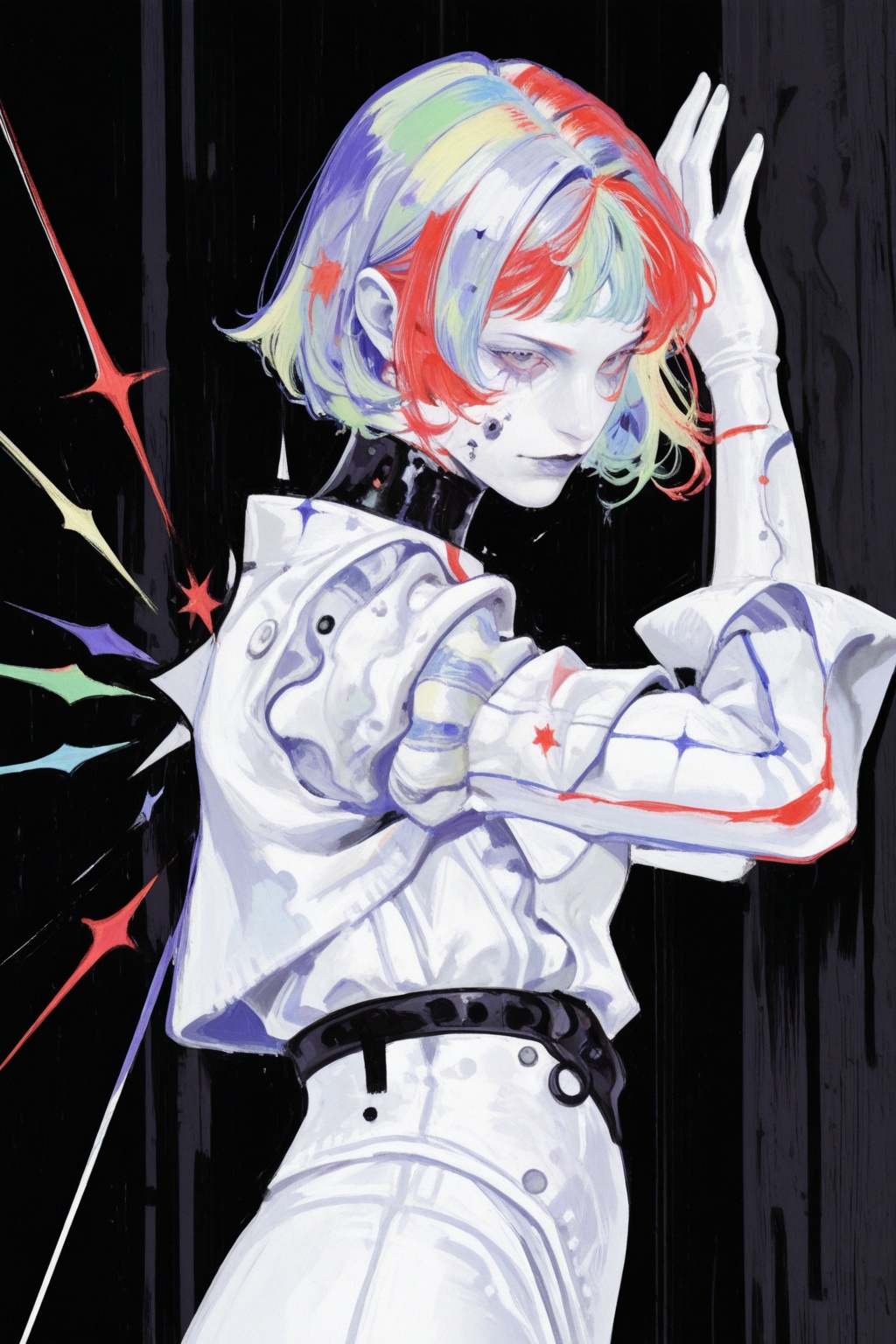 1girl,  short hair,  bob cut on Tensor.Art