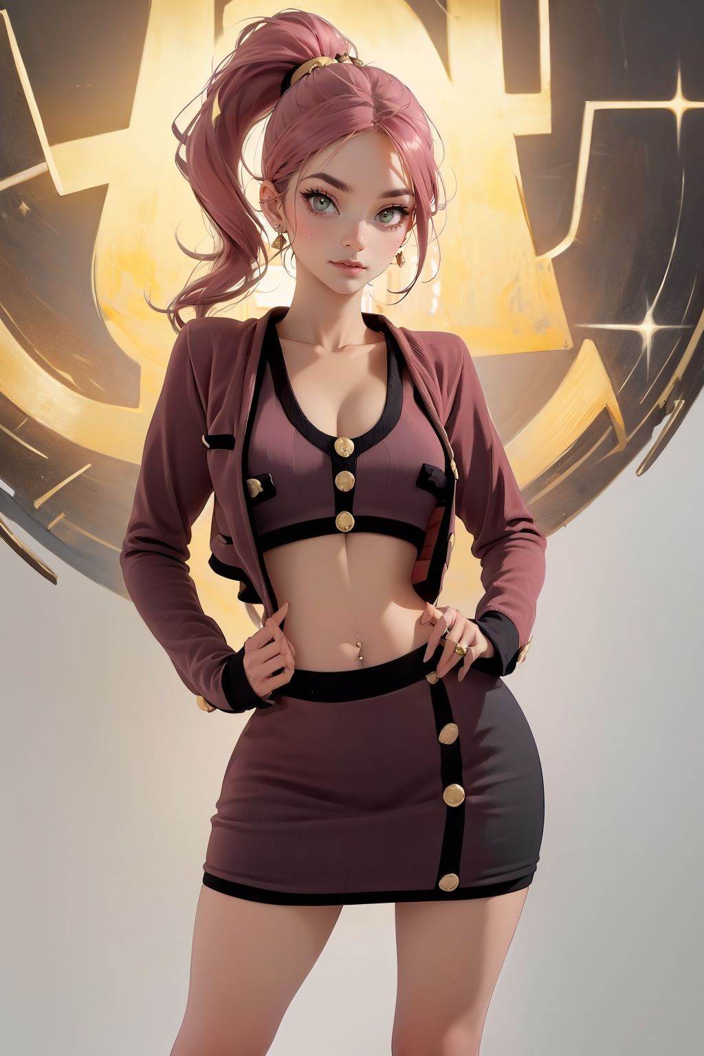 Female,  (Big breasts),  (Qi bangs on Tensor.Art