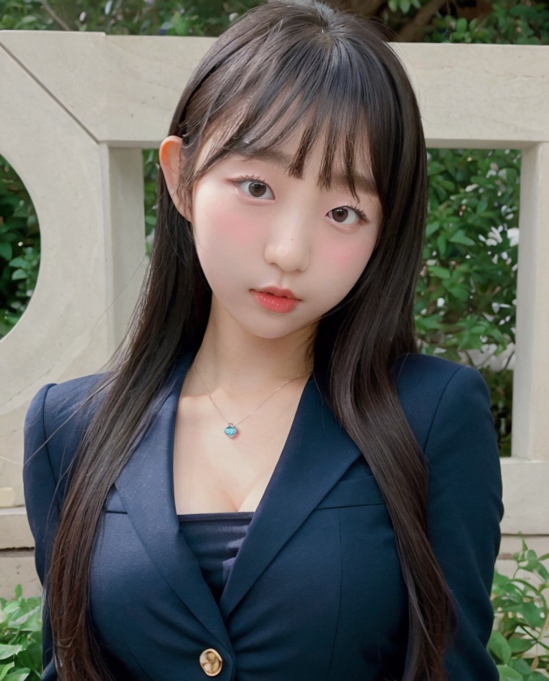 a photography of eunji,  black hair,  realistic on Tensor.Art