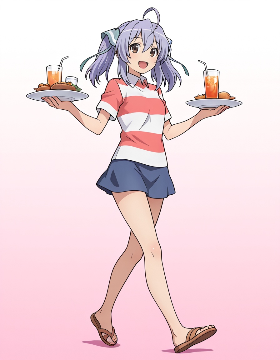 isana tachibana (yumekui merry),  long hair,  purple hair on Tensor.Art