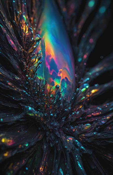 Iridescent opal style,  macro,  concept art on Tensor.Art