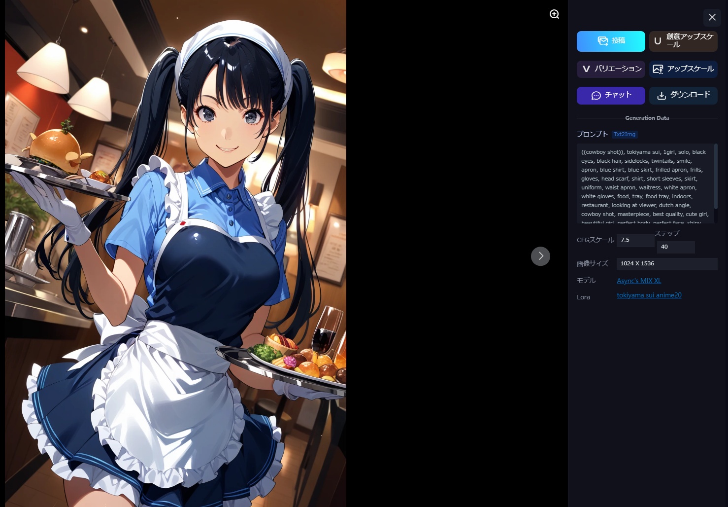 AI generated image on Tensor.Art