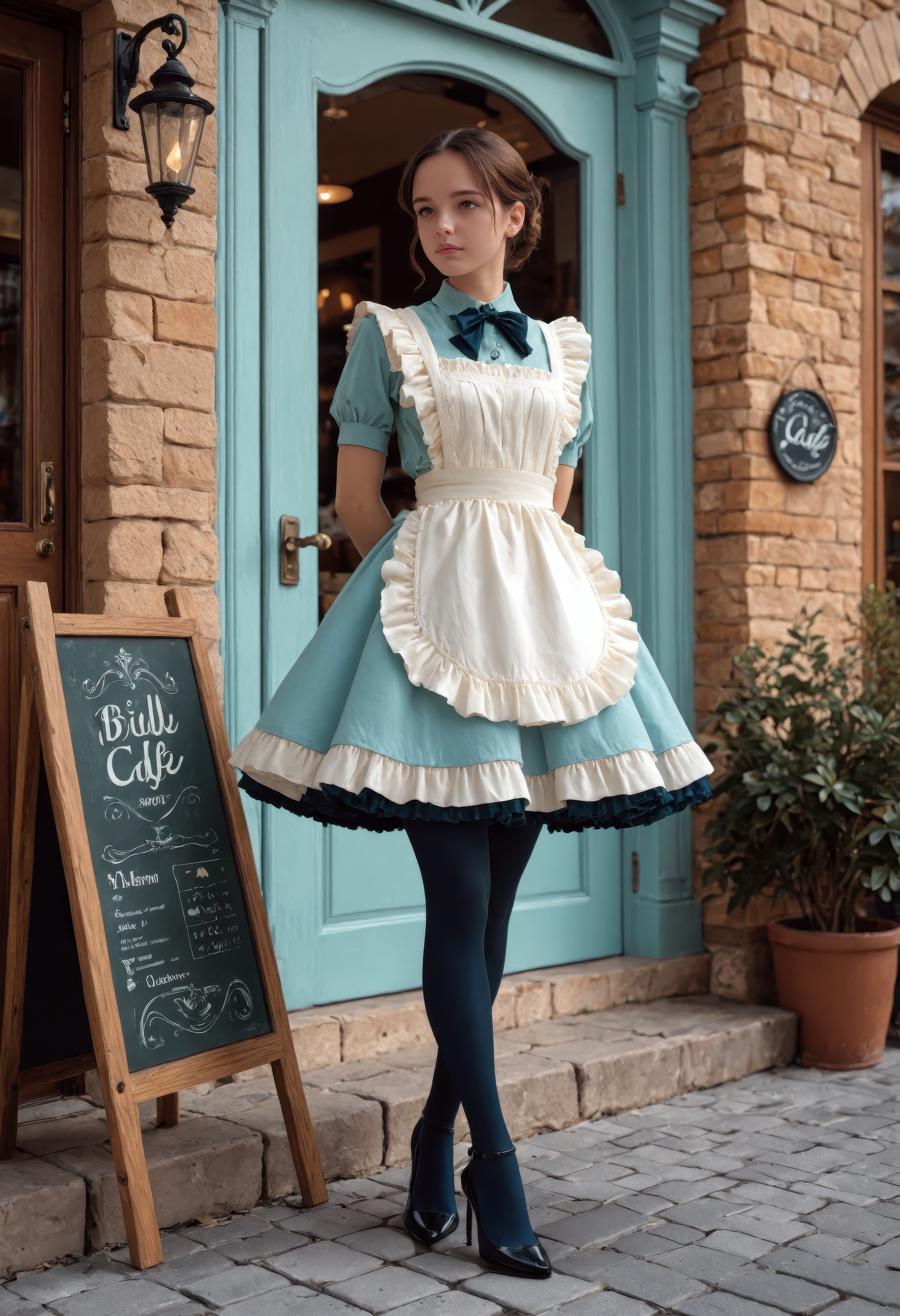 1girl,  solofull body view,  medium shotarms behind back on Tensor.Art