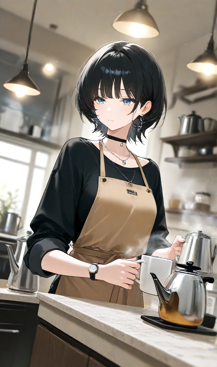 1girl,  solo,  short hair on Tensor.Art