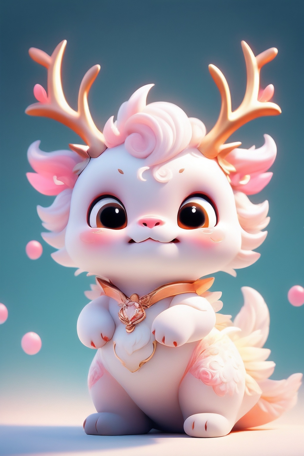 pink,cute pet,Illustration cartoon cute art style,HD,full body,antlers,Gentle art style,<lora:Dragon Baby_20231209214719-000009:0.8>,((masterpiece)),original,rich details,extremely exquisite,white theme,