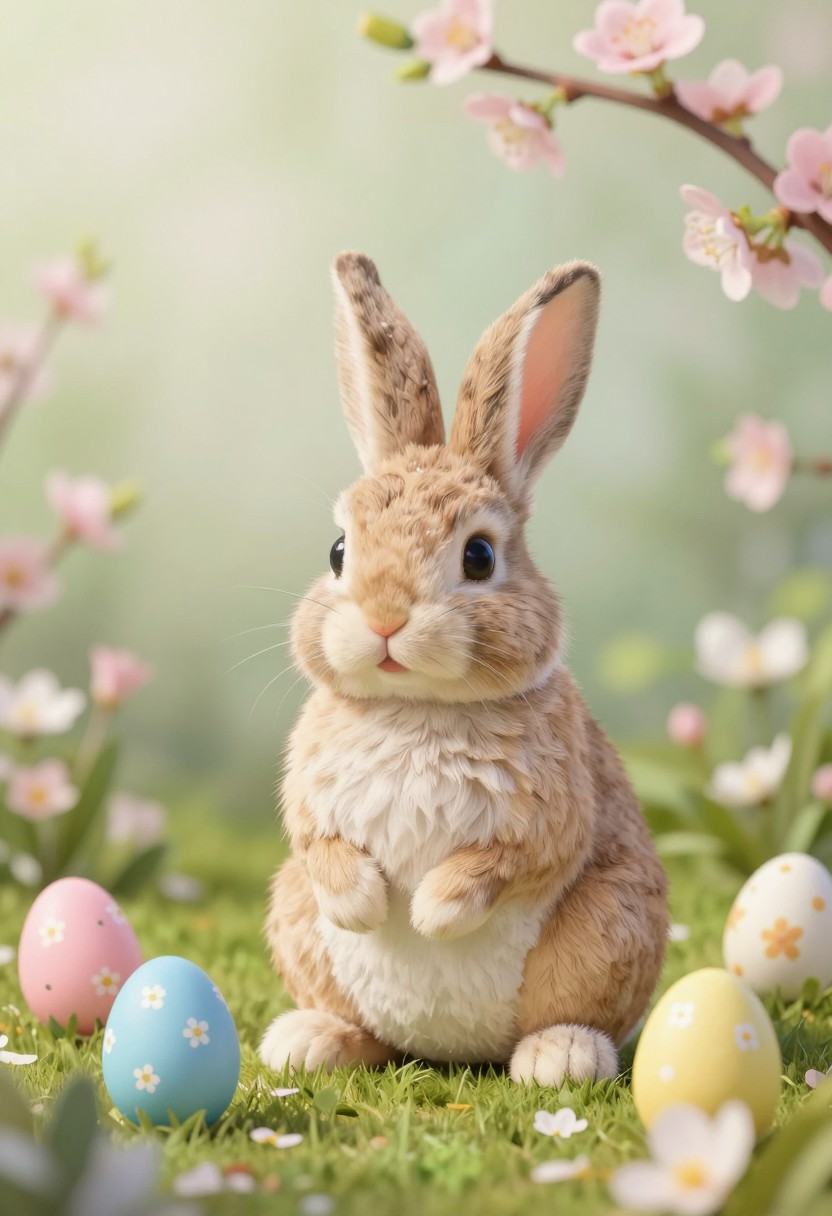 easter bunny,  easter eggs,  spring by user_915539910113382821 on Tensor.Art