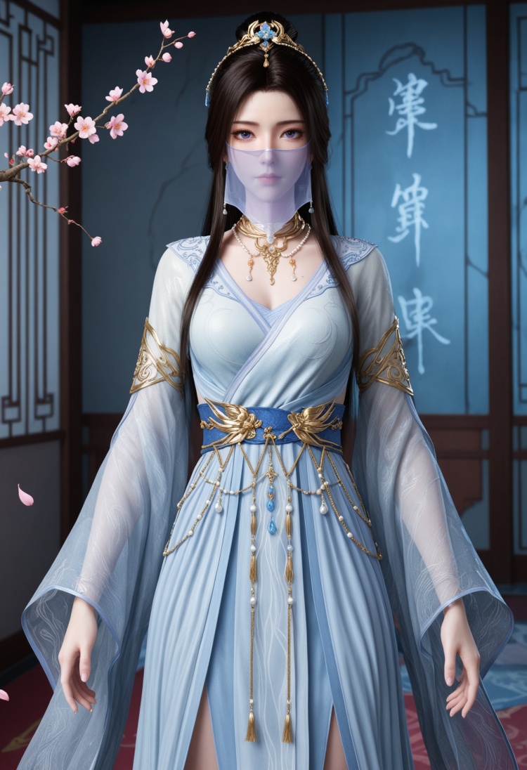 紫灵白衣服装2-国漫-Illustrious光辉 by 云落 on Tensor.Art