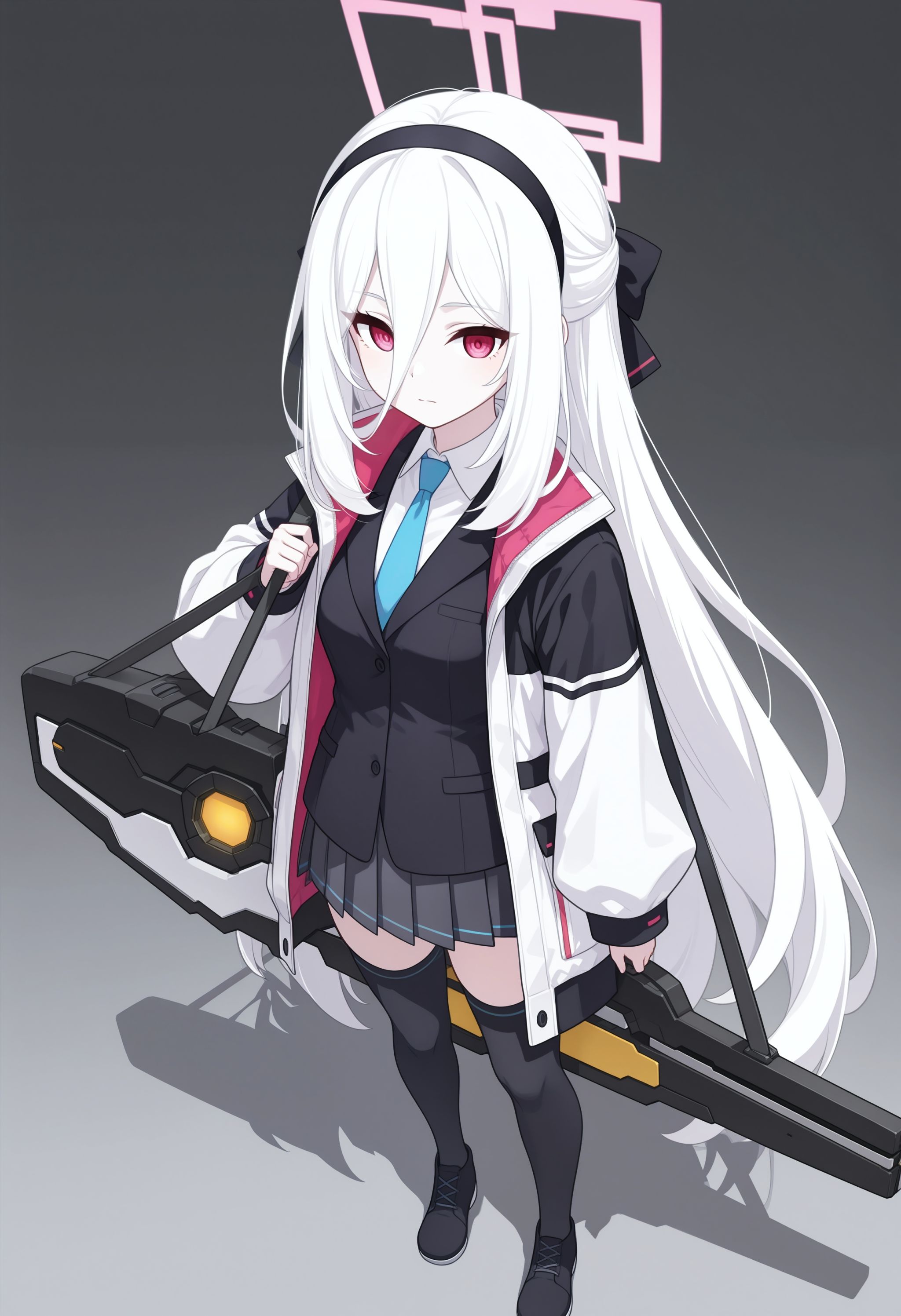 kei \(blue archive\),  white hair,  black hairbow on Tensor.Art