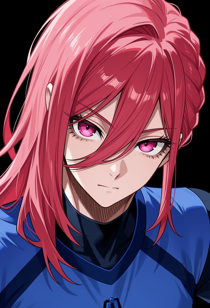 hyoma_chigiri,  1boy,  red hair on Tensor.Art