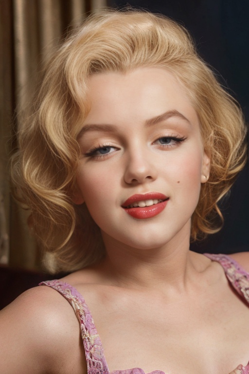 high detailed,  realistic,  marilyn monroe with blonde hair on Tensor.Art