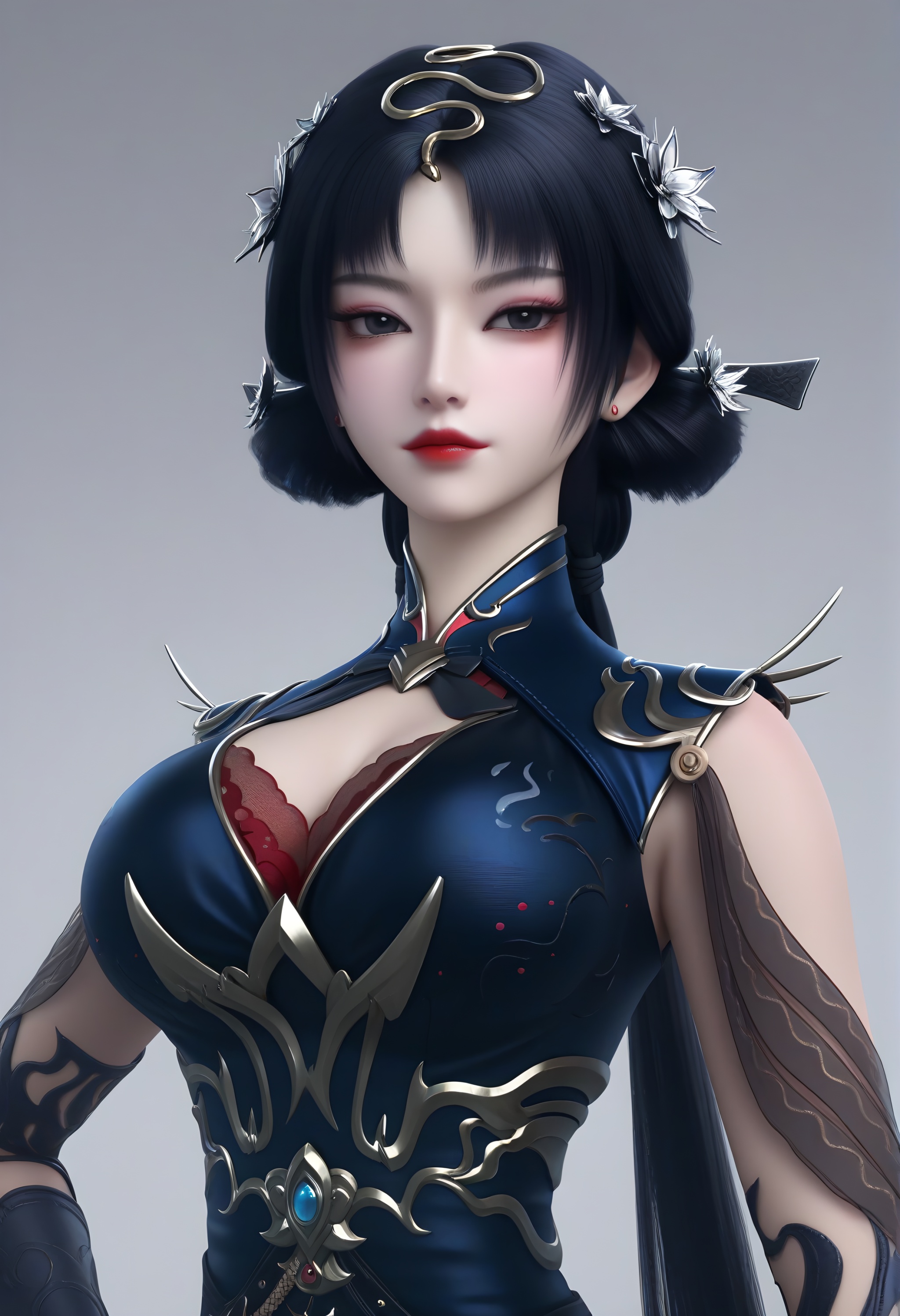 looking at viewer,  front view,  collarbone by 誠 on Tensor.Art