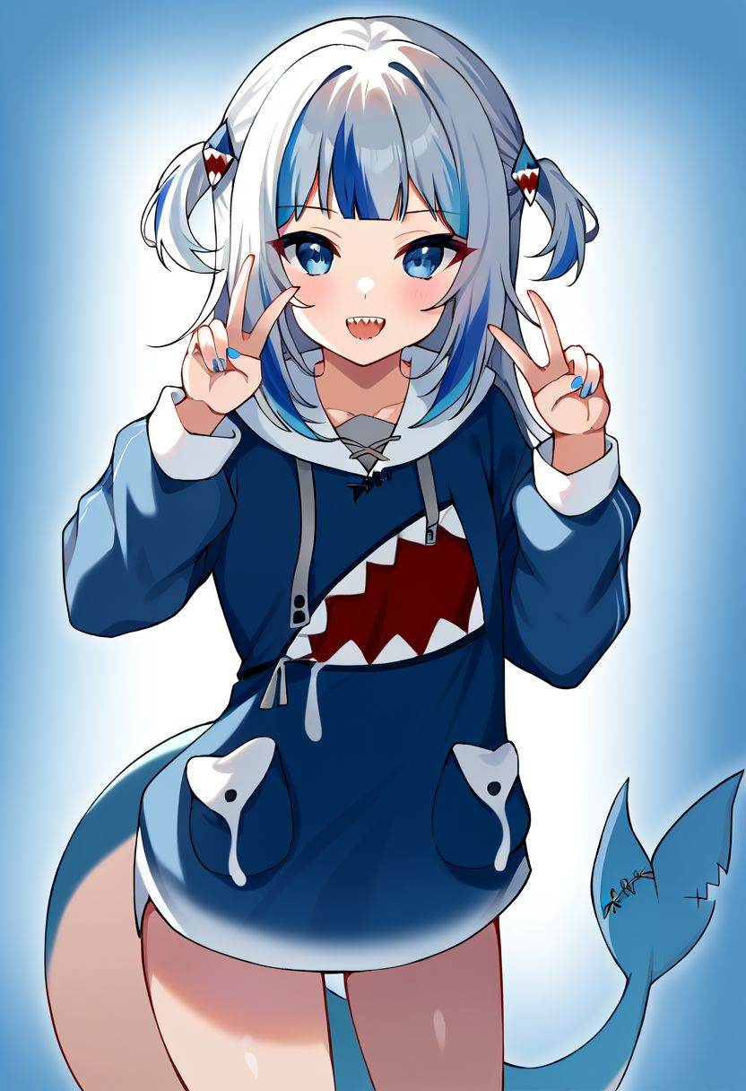 Gawr_Gura,  1girl,  solo on Tensor.Art