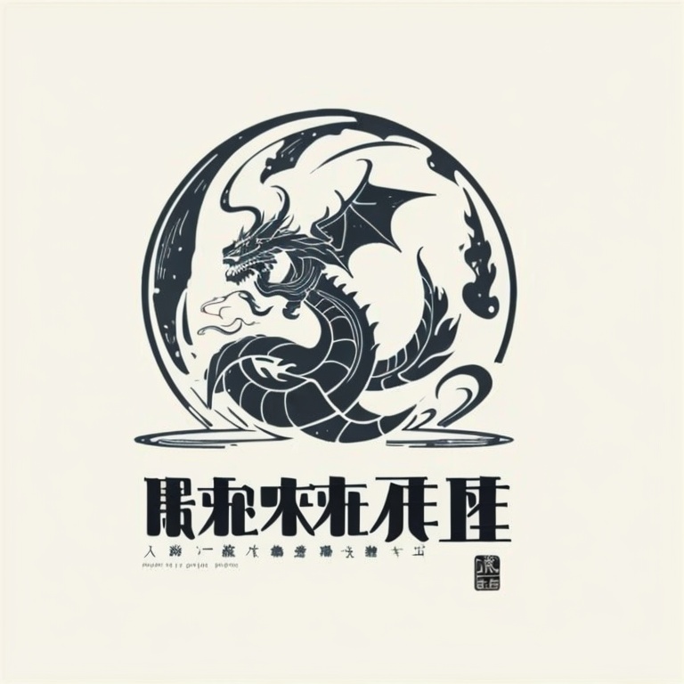 ((HRD, HUD, 8K)), ((masterpiece, best quality)), highly detailed, simple background, no humans, white background, monochrome, comic, solo, cover, cover page, english text, text focus, dragon, animal focus, <lora:20240111-1704963419013:0.9>