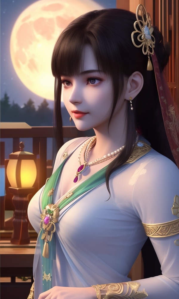 (,1girl, ,best quality, ),looking at viewer, <lora:399-DA-少年歌行-华锦:0.8> ,, ,masterpiece(,1girl,night, starry sky, milky way,outdoors, full moon,  night sky, darkness,  world of darkness, , ) ,ultra realistic 8k cg, flawless, clean, masterpiece, professional artwork, famous artwork, (( , )),, , , prestige, luxury, jewelry, diamond, gold, pearl, gem, sapphire, ruby, emerald, intricate detail, delicate pattern, charming, alluring, seductive, erotic, enchanting, hair ornament, necklace, earrings, bracelet, armlet,halo((, )), (),