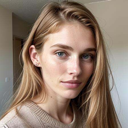 super model Carol Nash,  light straight ginger hair 20 years old girl ,  round face on Tensor.Art