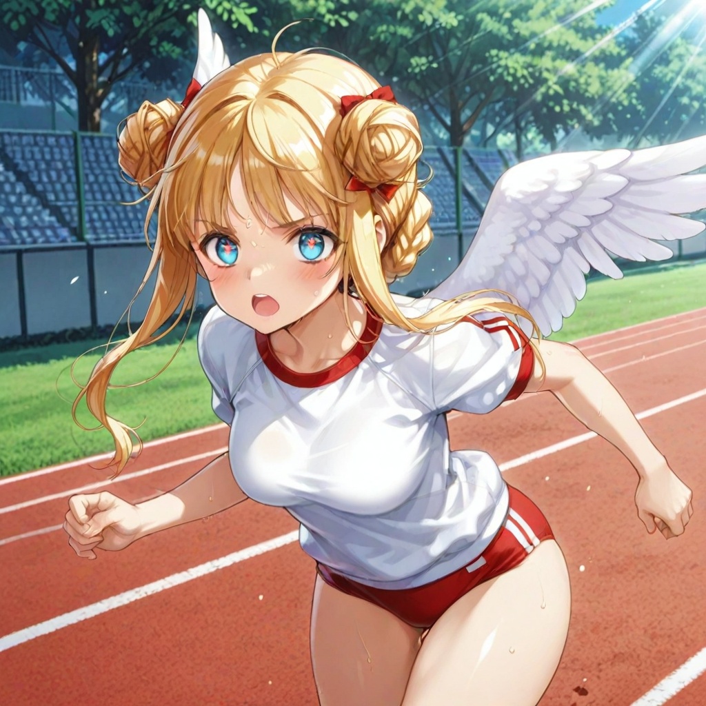(running),  Joan_of_Arc \(Eiyu_Senki\),  blue eyes on Tensor.Art