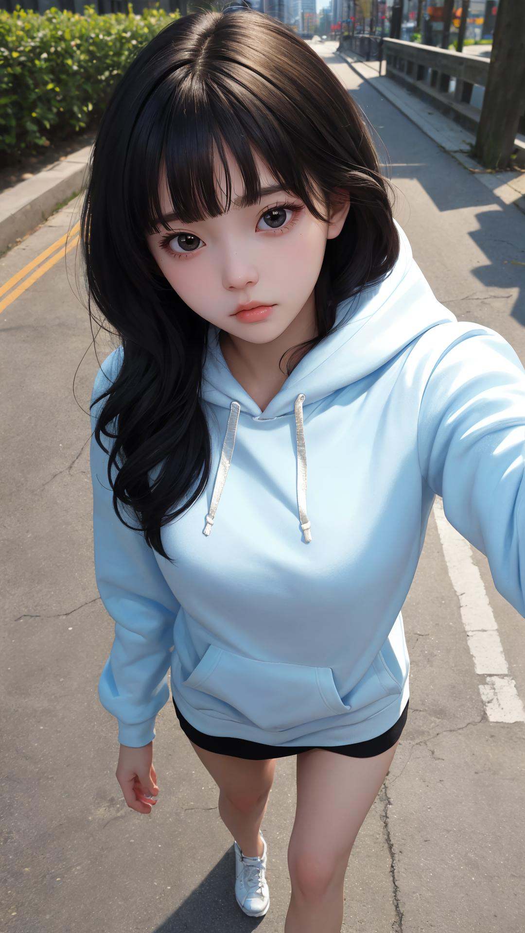 (looking at viewer),  ,  selfie with top view on Tensor.Art