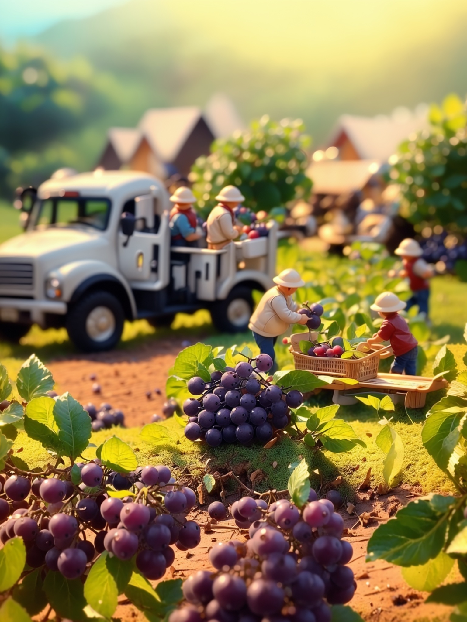 HTTP,grape, fruit, multiple boys, blurry, tree, house, food, outdoors, scenery, truck, road, truck<lora:HTTP_20231215154623-000006:1>